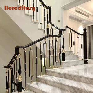 Balaustrada y barandillas de escalera de aluminio para interiores decorativas simples barandillas de latón barandillas de escalera - Product Image 3