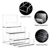 Présentoir à étages en acrylique transparent personnalisé pour portefeuilles, sacs à main, lunettes de soleil et lunettes de vue – Organisateur de comptoir pour magasins de détail