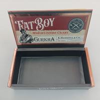 Boîte à cigares de luxe vide en papier noir avec dorure à chaud personnalisée, écologique, carrée, magnétique, pour présentation, type humidor, pour épicerie