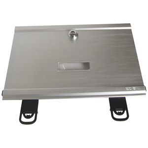 Cubierta Inferior para Placa de Matrícula de 31 Pulgadas x 5.5 Pulgadas de Aluminio con Cerradura y Cubierta para Ventana - Product Image 1