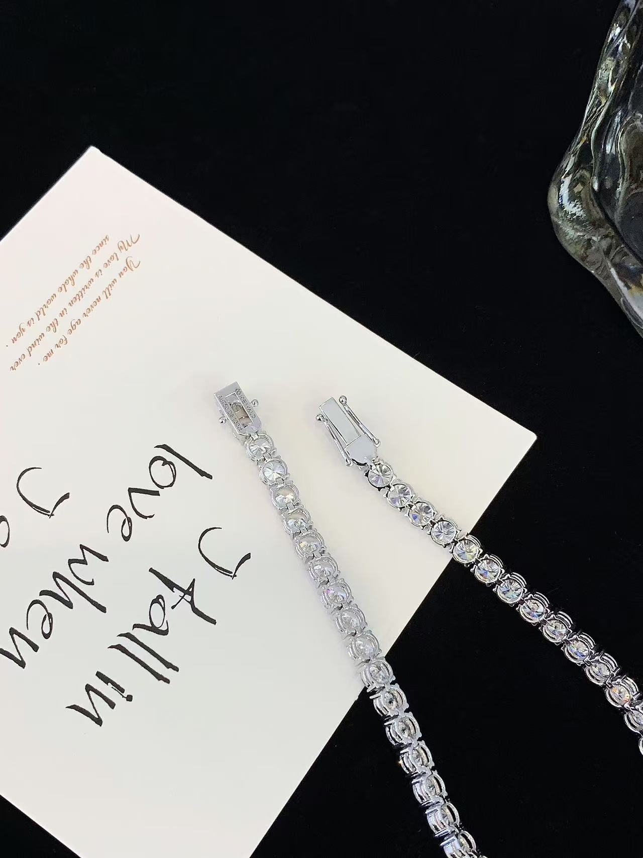 18k tennis bracelet mounting