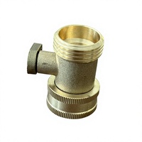Katup Bola Tipe Y 3/4 Inci, Distributor Pipa 2 Arah, Penutup Manual untuk Air Taman