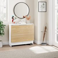 Table à manger moderne OEM personnalisée à 6 roues avec plateau rabattable, étagère de rangement à 2 niveaux, design carré pliable et peu encombrant pour
