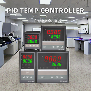 เครื่องควบคุมอุณหภูมิแบบดิจิตอล PID รุ่น C900 C100 พร้อมรีเลย์ SSR และเซ็นเซอร์ K สำหรับการควบคุมกระบวนการอุตสาหกรรม - Product Image 2