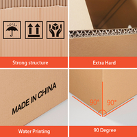 Grande boîte d'expédition écologique en usine boîte en carton d'expédition ondulé de taille personnalisée fabrique une grande boîte postale en carton ondulé personnalisée