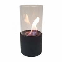 Table basse classique en métal Bongo avec foyer au bioéthanol BGA11115 Zhejiang