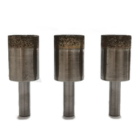 Forets à trépan diamantés sinterisés à queue droite en acier rapide, 3-130 mm, pour perceuse d'établi, utilisation humide, bord lisse, verre et céramique