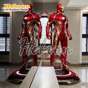 Figurine Marvel grandeur nature, personnage de <span class=keywords><strong>super</strong></span>-héros, sculpture <span class=keywords><strong>Iron</strong></span> <span class=keywords><strong>Man</strong></span> MK50 avec ailes, décoration, statue en résine - Product Image 2