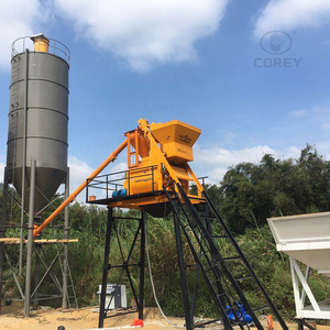 Centrale à béton compacte Corey HZS25 à haut rendement avec silo à ciment et convoyeur à vis pour projets de construction - Product Image 1