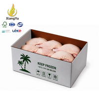 Boîte en carton ondulé ciré personnalisée pour poulet congelé, carton enduit de cire saturée imperméable, emballage robuste pour la chaîne du froid de la volaille