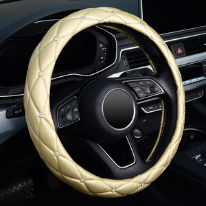 Funda de <span class=keywords><strong>Volante</strong></span> de Coche con Cristales, Elegante y Brillante, para Decoración Diaria de Conducción - Product Image 3