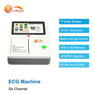 Moniteur numérique d'électrocardiogramme médical pour animaux pour le moniteur <span class=keywords><strong>patient</strong></span> vétérinaire 6 canaux Ecg Ekg - Product Image 5