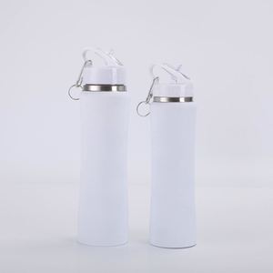 Bouteille d'eau sport isotherme en acier inoxydable à double paroi, 600 ml/750 ml, avec paille et bouchon anti-fuite, idéale pour les voyages - Product Image 2