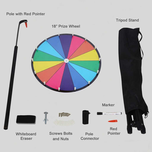 Desain Tripod dudukan roda putar, tugas berat 24 inci portabel untuk penggunaan promosi dan pesta - Product Image 6