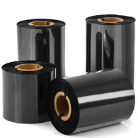 Cinta de Resina de Transferencia Térmica TTR de 4.33" X 984'(110mm X 300M) para Impresoras de Etiquetas Zebra, Cinta de Resina de Cera