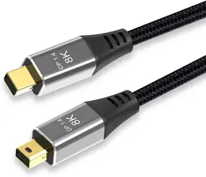 Кабель 8K Mini DisplayPort к Mini DisplayPort кабель папа-штекер DP1.4-разрешение кабель Поддержка грома 2 корпус позолота