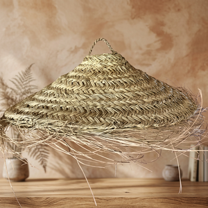 Handmade Bamboo Woven Straw Lamp Covers Natural Traditional Craft Home Decoration - Product Image 3