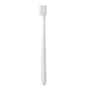 Ensemble de brosses à dents pour adultes Nano avec tête de brosse en silicone, poils extra doux, manche en plastique, design ergonomique pour la maison et l'hôtel - Product Image 2