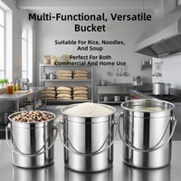 Conteneur de stockage de grande capacité, en acier inoxydable extra-épais, design minimaliste moderne, étanche à l'air, anti-insectes, anti-humidité