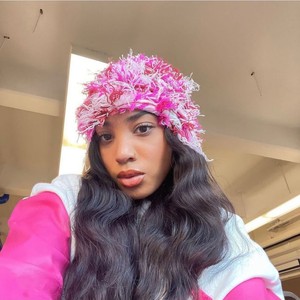 Mũ len trùm đầu TikTok sọc thời trang mùa đông, mũ len dệt kim, mũ trượt tuyết, khẩu trang đi xe máy, logo tùy chỉnh, 100% acrylic, dành cho trượt tuyết - Product Image 3