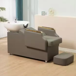 Prix de gros, couleur personnalisée, fauteuil de lavage moderne pour salon de coiffure, mobilier de salon de coiffure en cuir synthétique, utilisation en salon de barbier - Product Image 4