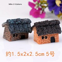 Maison en pierre brute, décorations de jardin féerique, Micro paysage, pour bricolage, artisanat en résine, 6 modèles