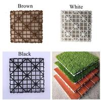 Carreaux de terrasse en bois extérieurs interlock carreaux de terrasse pour patio balcon base en plastique