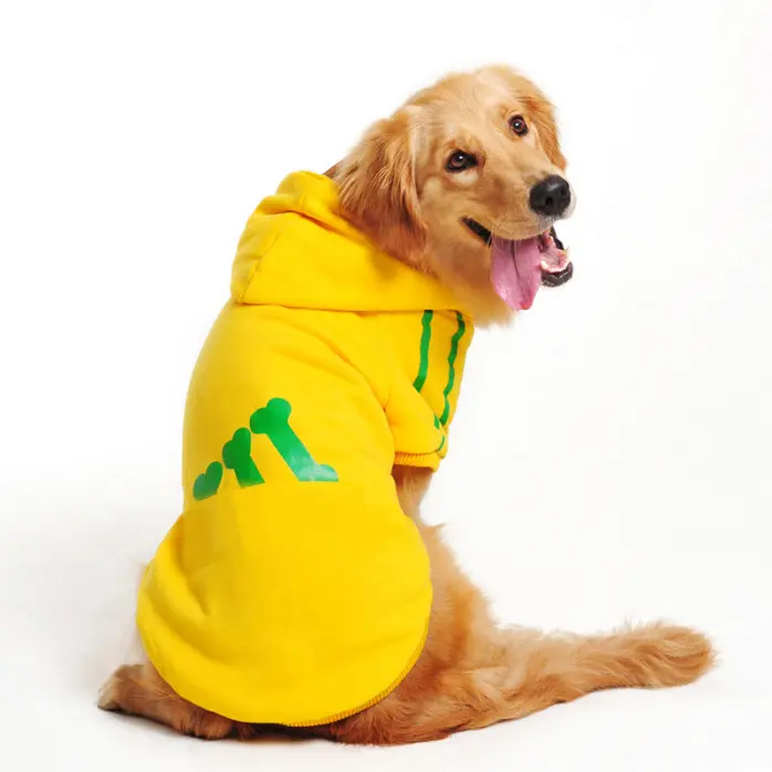 New arrival large dog fleece sweater dogs cloth pet clothes solid color dog hooded clothes