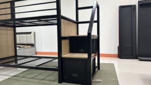 Capsule de mode en acier durable lit superposé lit à deux étages avec rideau pour hôtel auberge de jeunesse lit à capsule boîte de sommeil - Product Image 2