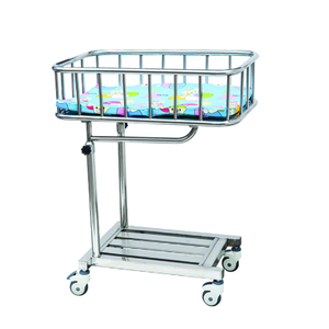 <span class=keywords><strong>Lit</strong></span> de bébé nouveau-né portable en plastique d'hôpital et chariot à bébé pour la vente chaude - Product Image 3