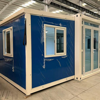 Maison préfabriquée en conteneur avec chambre à coucher, maison en conteneur extensible pour usage domestique, maisons mobiles modulaires préfabriquées en conteneur