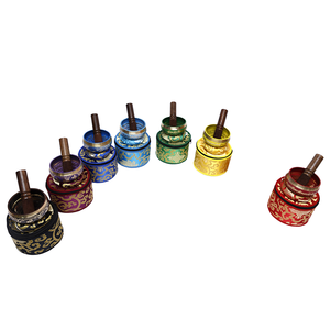 Nepal Handmade Chakra Large Alchemy Sound Mallet Singing Bowl Tibetan Bowls Set case for Meditation Healing - Product Image 1