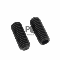 Vis de réglage à six pans creux en acier au carbone noir 12.9 de qualité grossière UNC 3/16 1/4 5/16 3/8 1/2 5/8 Vis sans tête à six pans creux