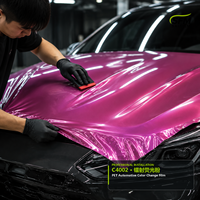 Film de protection de carrosserie pour voiture en PET/PVC avec logo personnalisé imprimé, 12 couleurs disponibles, finition brillante/mate/satinée, film automobile de luxe
