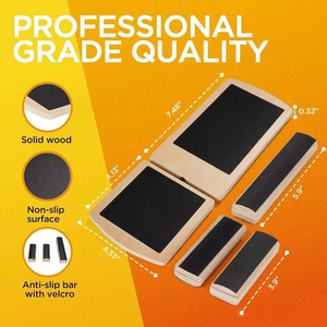 Duy Nhất Chân Mắt Cá Chân Strengthener Exerciser Non-Slip Gỗ <span class=keywords><strong>Wobble</strong></span> Hội Đồng Quản Trị Cho Vật lý Trị Liệu Và Nhà Tập Thể Dục Slant Balance Hội Đồng Quản Trị - Product Image 6