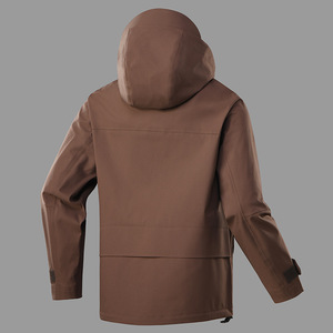 <span class=keywords><strong>Chaqueta</strong></span> de 3 capas para hombre, serie Mountain, con cremallera, totalmente termosellada, impermeable, transpirable, para escalada, trabajo y actividades al aire libre. - Product Image 2