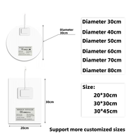 Plaque anti-buée PET 400x600mm 110V 1.5A IP54 pour miroirs intelligents