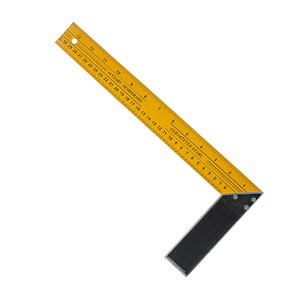 Aluminum L-Shaped Angle Ruler 300mm Black Yellow Painted Woodworking <b>Measuring</b> <b>Tool</b> Right Angle Ruler Hardware Decoration - Product Image 5