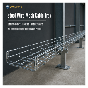 <span class=keywords><strong>Bac</strong></span> à câbles en treillis métallique galvanisé BS01 avec options de longueur de 2 m, 3 m et 4 m pour les projets électriques et de réseaux de bâtiments - Product Image 3