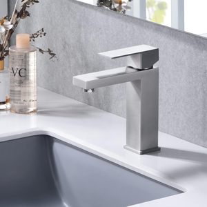 Rubinetto da <span class=keywords><strong>Bagno</strong></span> in <span class=keywords><strong>Acciaio</strong></span> <span class=keywords><strong>Inox</strong></span> 304, Miscelatore Monoforo da Appoggio Nero, Rubinetto Monocomando per Lavabo, Rubinetto Nascosto per Mobile <span class=keywords><strong>Bagno</strong></span> - Product Image 3