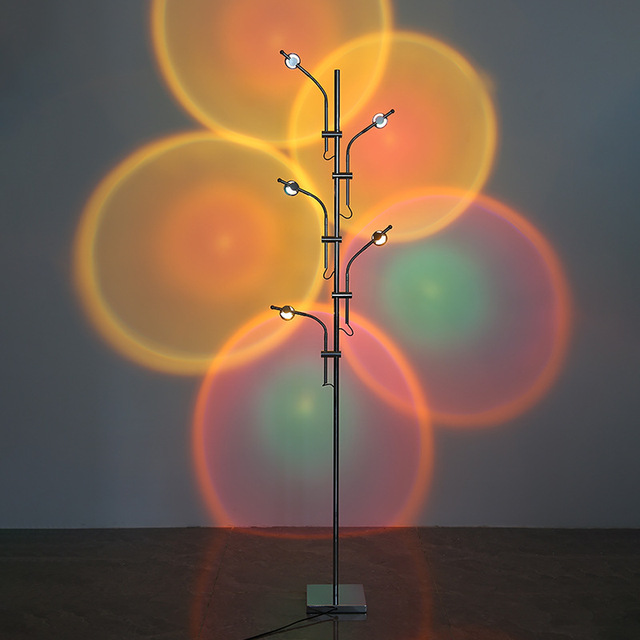 Factory Nordic Ambient Lighting RGB LED Floor Lamps for Living Room Decor Halo Projector Sunset Lamp Projector Modern Floor Lamp