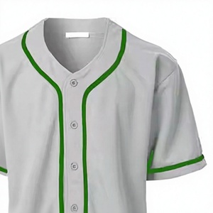 Conjunto de Uniforme de Béisbol para Hombre, Blanco con Detalles Verdes, Jersey de Manga Corta y Pantalones, Poliéster que Absorbe la Humedad, Tallas Grandes, Logotipo Frontal, Adulto - Product Image 4