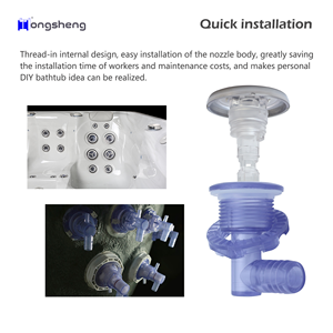 Mini Xách Tay Màu Xám Trắng Đơn Lập Whirlpool Massage <span class=keywords><strong>Spa</strong></span> Máy Bay Phản Lực Kit Với 40 Máy Bay Phản Lực Cho Bồn Tắm - Product Image 4