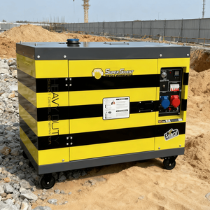 เครื่องกำเนิดไฟฟ้าดีเซลแบบปิดเสียงขนาดเล็กอัจฉริยะ 6KW 6KVA 10KW เฟสเดียว 220V แบบพกพา 50Hz สตาร์ทมือ/ไฟฟ้า พร้อมระบบ ATS - Product Image 1
