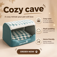 Coussin douillet et chaud, lit en peluche pour chat, maison pour animaux de compagnie, tente de couchage, nid pour animaux de compagnie, lit pour chat