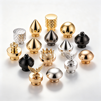 Bouchons de flacons de parfum de luxe en métal doré de haute qualité, personnalisés, en forme d'aigle