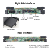 AICSHTER Laptop Industriale Robusto da 15,6 Pollici / Terminale di Comando Mobile per Veicoli Intel I7-11390H IGP Nuovo SSD UE Pannello IPS