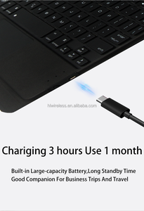 Thả vận chuyển cho New 2021 <span class=keywords><strong>iPad</strong></span> <span class=keywords><strong>Mini</strong></span> 6 Trường hợp với RGB không dây PU da chia bàn phím Bìa ABS giao diện USB - Product Image 5