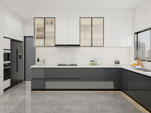 Servicio de Soluciones Integrales, Venta al por Mayor Disponible, Gabinete de Cocina Modular, Gabinete de Cocina de Madera Maciza Lacada de Lujo - Product Image 3