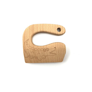 Juego de cuchillos de madera para niños, juguete educativo de 18 cm para cortar frutas y verduras - Product Image 5